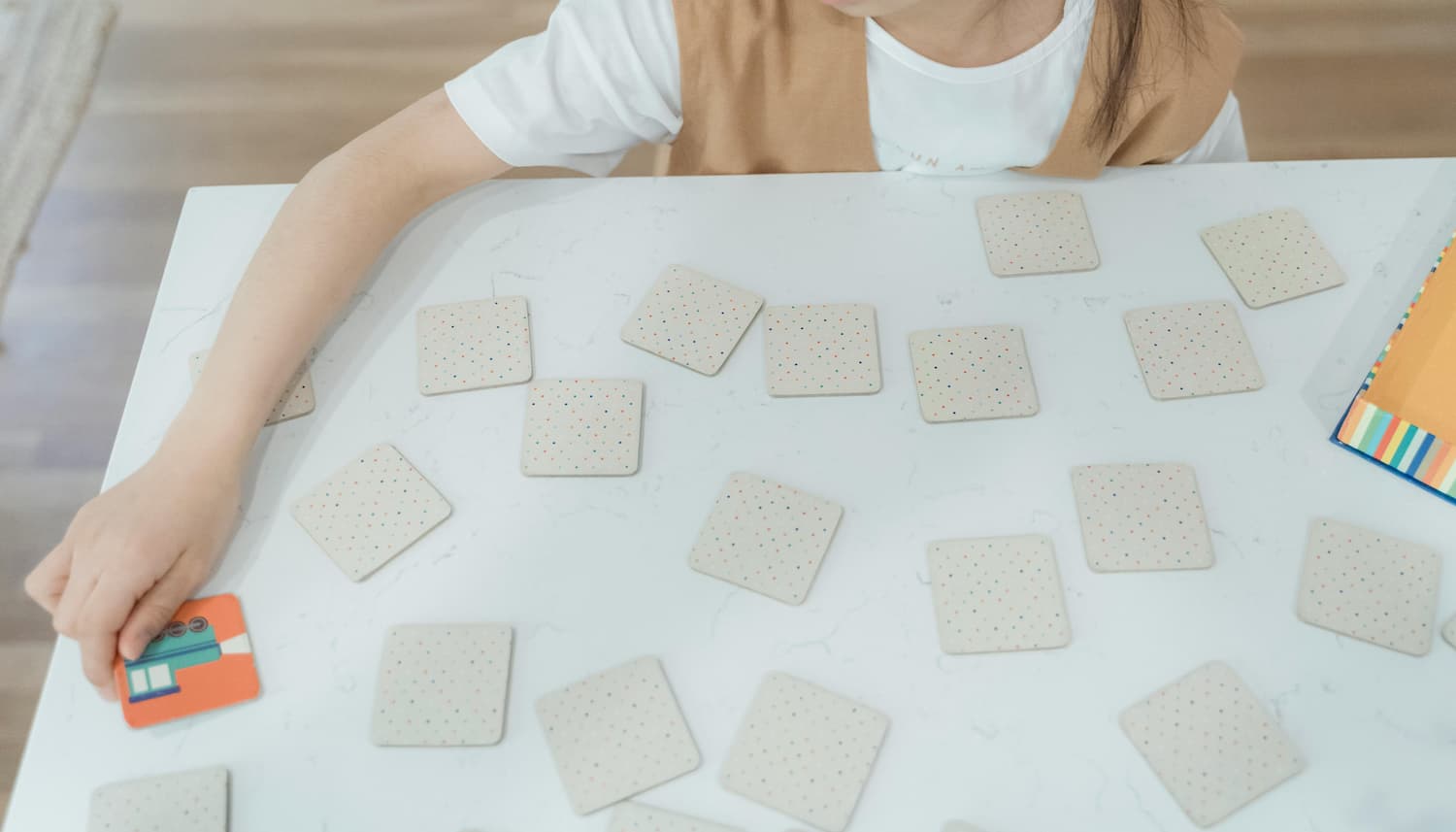 children with paper masks